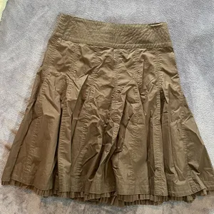 CAbi Brown Midi  Ruffle Skirt thumbnail 1