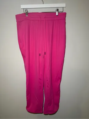 Halara Pink Drawstring Athletic Joggers Women’s L thumbnail 3