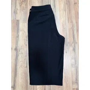 LOFT Plus Black Wide Leg Cropped Pants Side Button Detail‎ Size 18 NWT thumbnail 3
