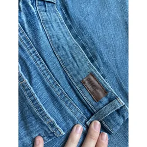 Straight Leg Blue Jeans Paige Troy Boy Medium Wash Denim Pants thumbnail 3