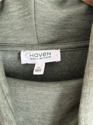 Haven Well Within Sage Cowl Neck Fleece Hoodie‎ XS thumbnail 2
