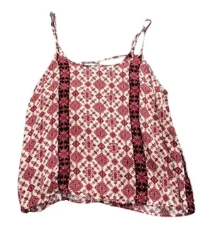 Forever 21 Print Tank Top​​​ In Red, Size L​​​​​​​​ thumbnail 1