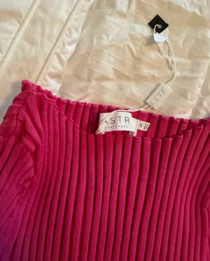 ASTR Pink Ribbed Midi Dress thumbnail 5