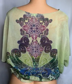 Tye dye blouse Green Size L thumbnail 4