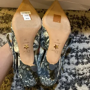 Christian Dior Toile de Jouy Slingback Sweet-D Pumps size 38 thumbnail 6
