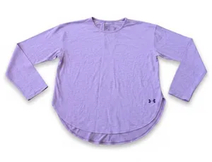Under Armour HeatGear Women’s Small Purple Long Sleeve Open Back Athletic Shirt thumbnail 1