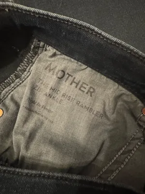 MOTHER Size 26 Dark Denim Jeans Mid Rise Rambler Ankle thumbnail 4