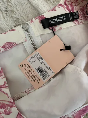 Pink Porcelain Print Scoop Neck Crop Top thumbnail 6