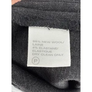 Lafayette‎ 148 New York Dress Pants 2 Charcoal Grey Wool High Waist Straight Leg thumbnail 8