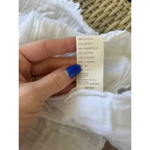 Free People Cotton Gauze Tiered‎ Trapeze Tunic Small oversized boho prairie thumbnail 7