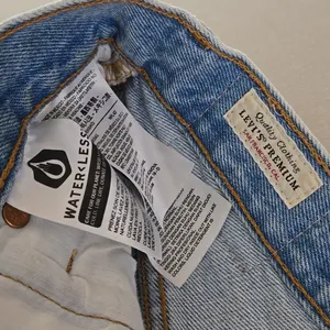 Levi's 501 Light Blue Distressed Jean Shorts Size W24 thumbnail 5