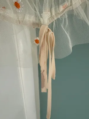 floral mesh top Tan thumbnail 6