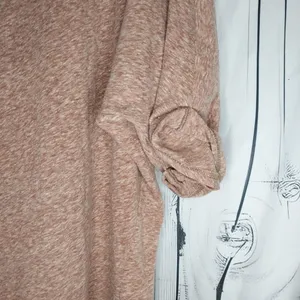 Free People Beach Heathered Dusty Pink Asymmeteical Loose Fit Boho Cover-Up thumbnail 8