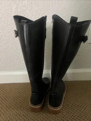 Kelsi Dagger For Anthropologie Cape Equestrian Black Riding Boots thumbnail 10