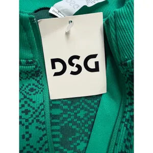 DSG Momentum Seamless 1/4 Zip Womens XS Melted Emerald Fair‎ Isle Pullover NEW thumbnail 2