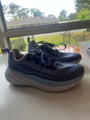 Avia Women's Size 6.5 Comfort Performance Sneakers Blue White Thick Foam Trainer thumbnail 6