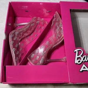 Barbie Aldo Pink Heels, Size 6.5, Transparent Rhinestone thumbnail 1
