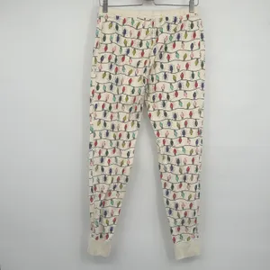 Hanna Andersson Womens Organic‎ Cotton Holiday Christmas Lights Pajama Joggers M thumbnail 7