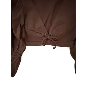 House of Harlow 1960 x Revolve Roque Top Small Brown Lace Up Crop Balloon Sleeve thumbnail 4
