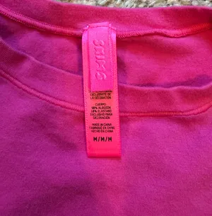 SKIMS Cropped Valentine’s 4 U I Would Hot Pink Long Sleeve Shirt M thumbnail 2