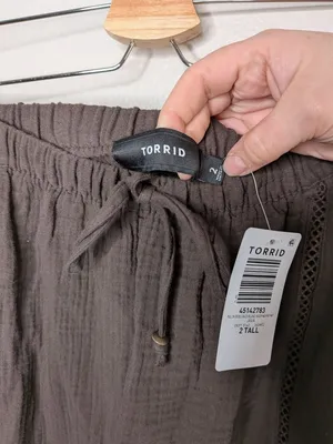 Torrid Java Brown Gauze Pull-On High-Rise Relaxed Jogger 2x tall 2026 thumbnail 7