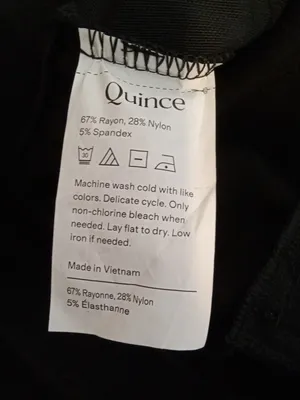 Quince Ultra Stretch Ponte Straight Leg 4 Pockets Black Office Capsule Wardrobe thumbnail 5