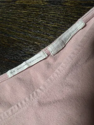 Urban Outfitters Light Pink / Mauve Ruched Long Sleeve Top Cropped Lace Medium thumbnail 7