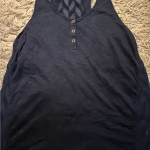 Lucky Brand Navy Racerback Sleeveless Top Size M thumbnail 2