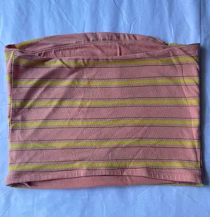 Wild Fable Pink Striped Tube Top thumbnail 2