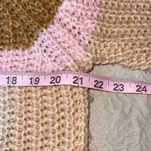 Finders Keepers Womens Mariposa Crew Neck Knit Pullover Sweater Multicolor Large thumbnail 7