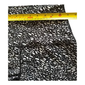 RBX Black and White Speckled Print High-Waisted Activewear Leggings Size M thumbnail 2