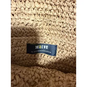 Maeve Anthropologie Raffia‎ Ruffle Clutch Crossbody Purse Resort Beach Vacation thumbnail 4