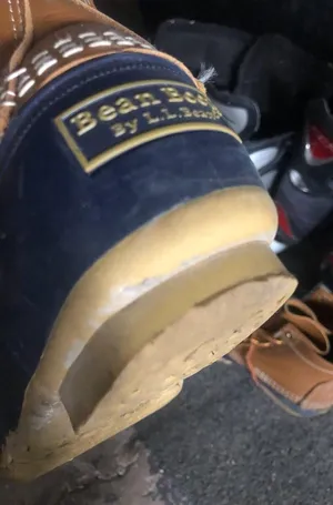 L.L.Bean Tan/Navy Bean boots thumbnail 6