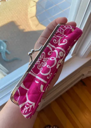 Vera Bradley Pink Glasses Case thumbnail 1