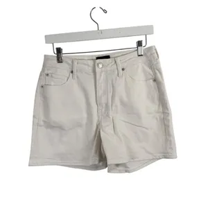 Quince Bella Stretch Vintage Denim Shorts Ghost White Organic Cotton Womens 29 thumbnail 2