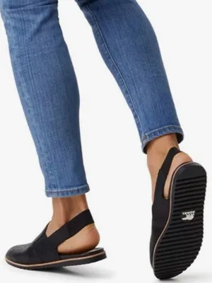 Sorel Ella Slingback Slip-On Slides Black Size 8.5 thumbnail 1
