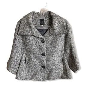 LTD‎ Wool Blend Coat Gray Size XS thumbnail 2