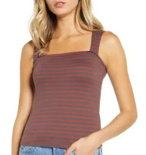 ARTICLES OF SOCIETY | Square Neck Striped Tank Top Sz XS thumbnail 1