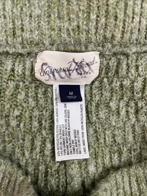 Universal Threads Olive Green Wide Leg Cable Knit Pants - Size Medium thumbnail 14