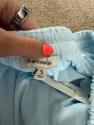 Francesca's Light blue lace skirt thumbnail 5