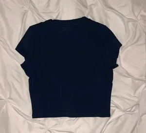 Juicy Couture Size S Iconic Dump him baby tee cropped tshirt 2000s Y2K Blue NEW thumbnail 3