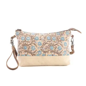 NWT Boho Floral Canvas and LeatherSan Ysidro Falls Crossbody Bag thumbnail 2