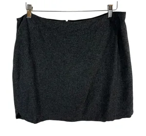 Madewell Womens Gray Wool Blend Mini Skirt Size 12 Lined Back Zip Heathered‎ thumbnail 1