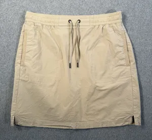 L.L.Bean Women's Small Regular Khaki Drawstring Elastic Waist Skirt Pockets thumbnail 1