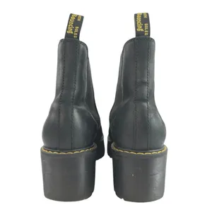Dr. Martens Rometty Women's Black Leather Slip On Platform Chelsea Boots Size 9 thumbnail 3