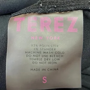 Terez Black Mid Rise Pull On Stretch Yoga Running Flared Athletic Legging Size S thumbnail 4