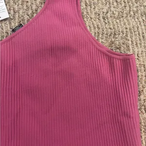 Sincerely Jules One-Shoulder Ribbed Tank in Pink thumbnail 2