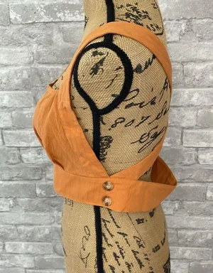 Cider Crisscross Open Back Crop Top thumbnail 2