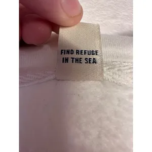 Salty Crew In the Rays Zip Fleece Hoodie Off White Cream Graphic Sweatshirt S thumbnail 5