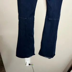 Free‎ People Penny Pull-On Flare Bell Bottom Hippie Festival Denim Jeans thumbnail 11